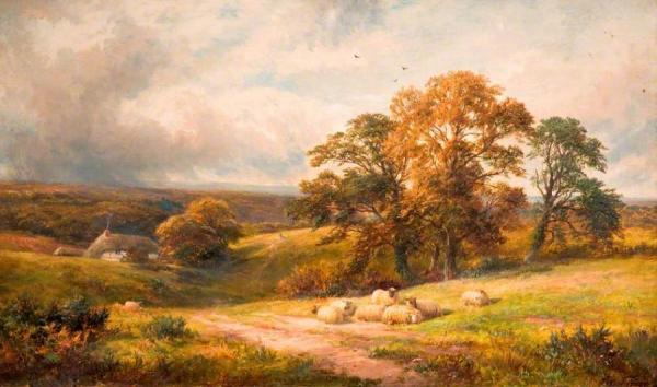 A Quiet Scene In South Derbyshire by George Turner