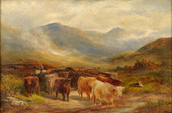 A Scene In The Highlands by George Turner