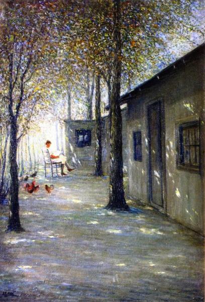 A Midsummer Day by George Van Horn Millet Oil Painting Reproductions