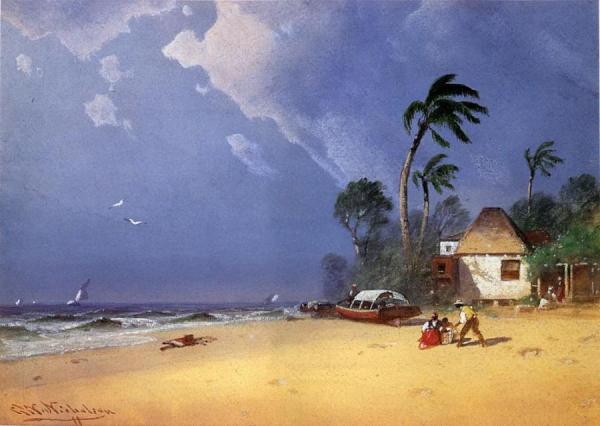 Bahamian Scene by George Washington Nicholson
