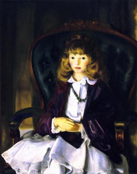 George Wesley Bellows Anne In Purple Wrap