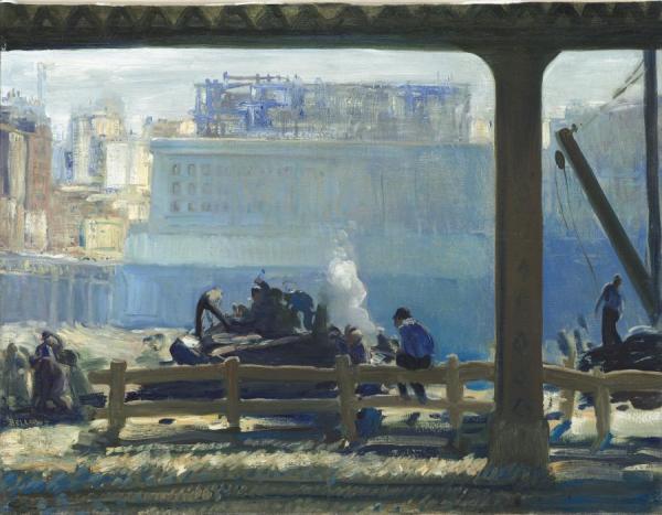 Blue Morning,1909 by George Wesley Bellows