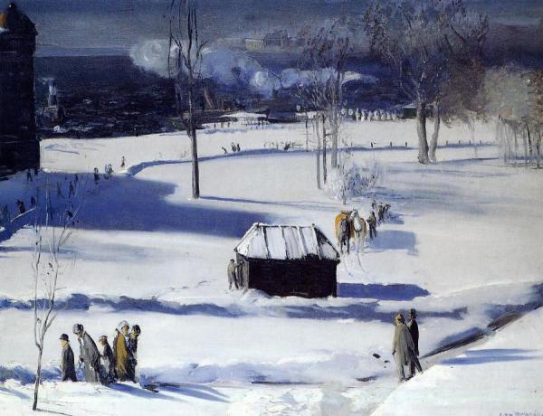 Blue Snow, The Battery by George Wesley Bellows
