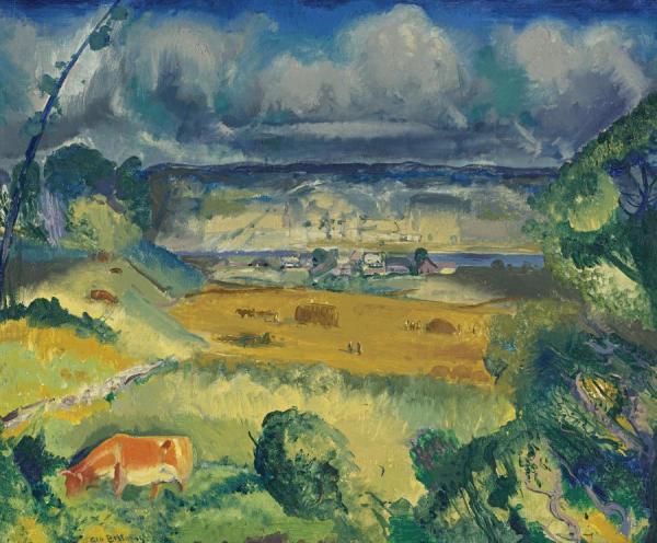 Clouds And Meadow by George Wesley Bellows