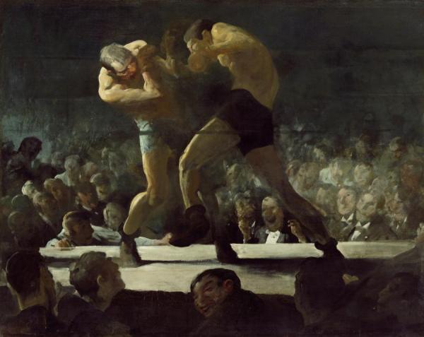 Club Night,1907 by George Wesley Bellows