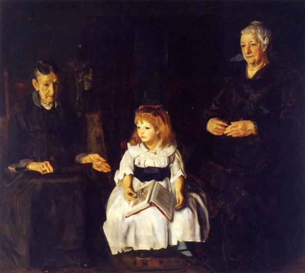 Elinor, Jean And Anna by George Wesley Bellows