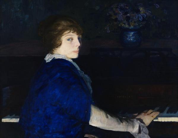 Emma At The Piano by George Wesley Bellows