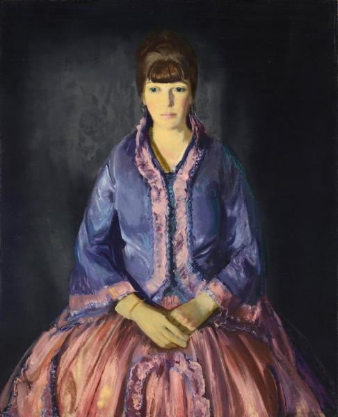 Emma In The Purple Dress,1919 by George Wesley Bellows