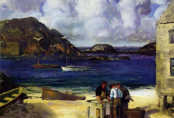 Harbor At Monhegan by George Wesley Bellows
