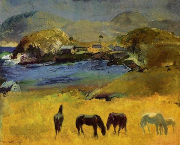Horses, Carmel by George Wesley Bellows