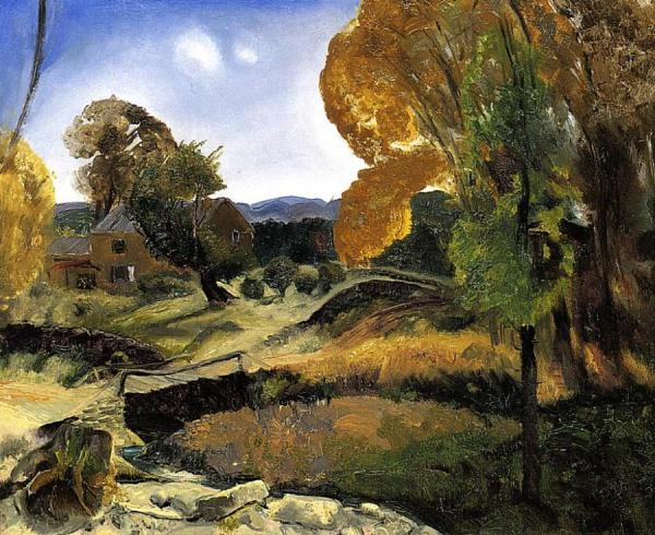 Little Bridge, Woodstock by George Wesley Bellows