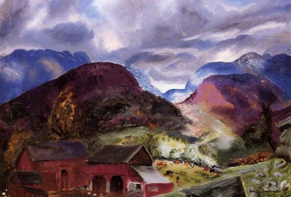 Snow Capped Mountains by George Wesley Bellows