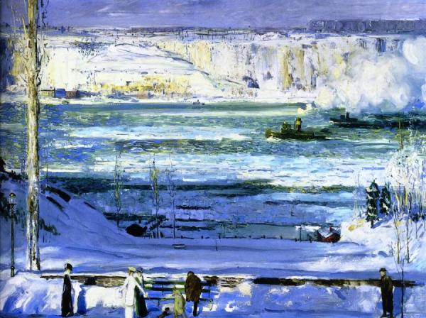 Snow-capped River by George Wesley Bellows