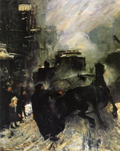 Steeming Streets by George Wesley Bellows