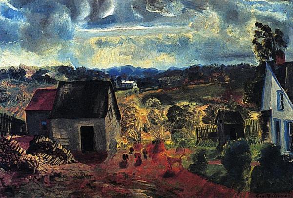 Sunset, Shady Valley by George Wesley Bellows