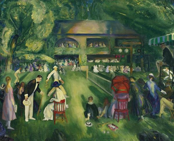 George Wesley Bellows Tennis At Newport