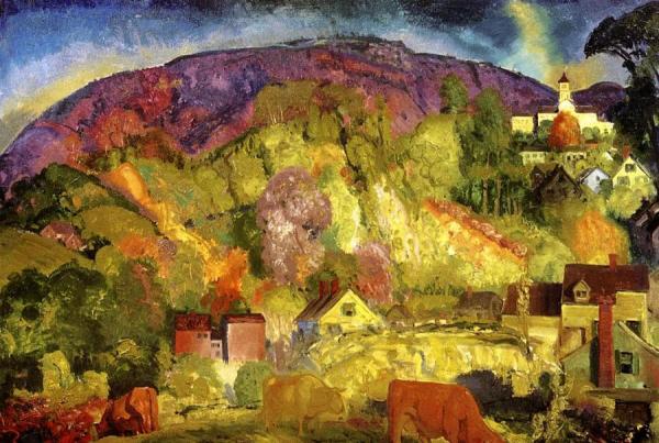 The Village On The Hill by George Wesley Bellows