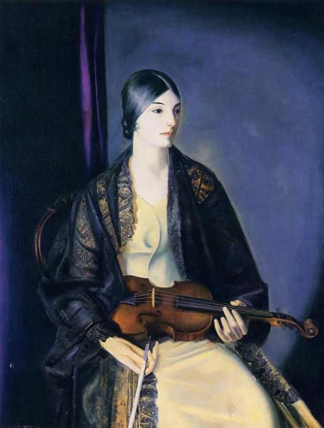 The Violinist Leila Kalman by George Wesley Bellows