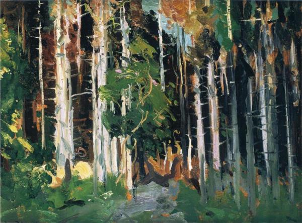 Through The Trees by George Wesley Bellows