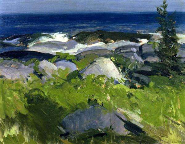 Vine Clad Shore - Monhegan Island by George Wesley Bellows