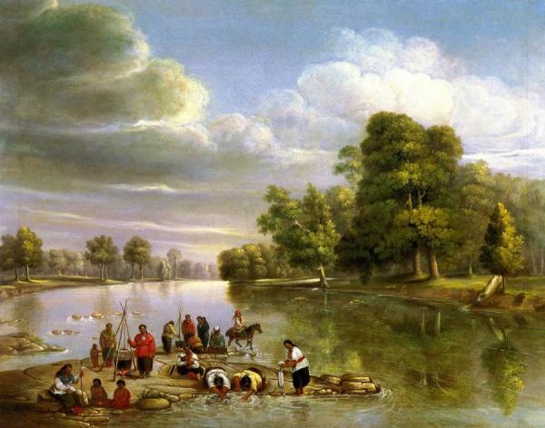 Scene On The Wabash by George Winter