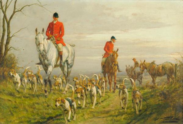 A Fine Hunting Morning by George Wright
