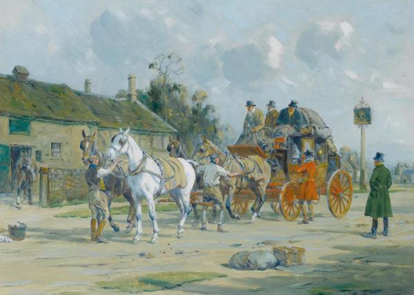 At The Post House by George Wright