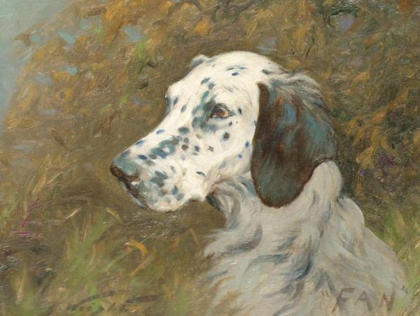 Fan,an English Setter by George Wright