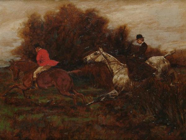 Taking A Hedge by George Wright