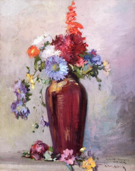 Floral Still Life by Georges Ames Aldrich