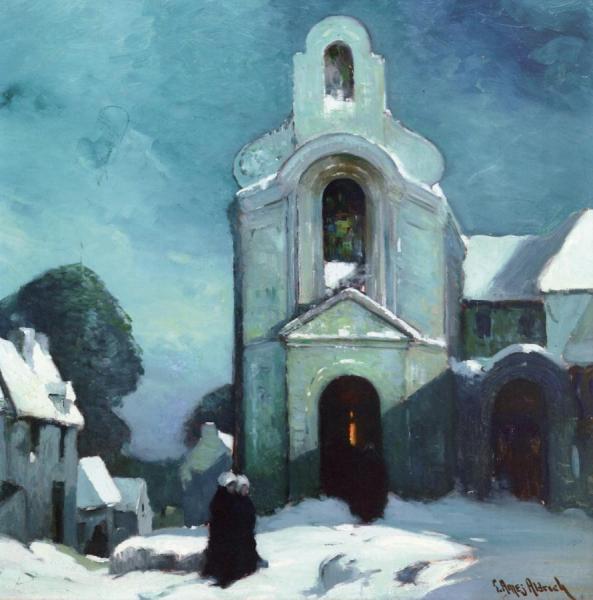 Nocturne Church by Georges Ames Aldrich