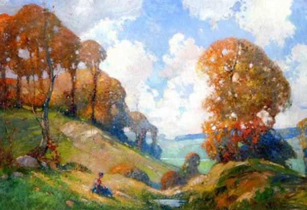 Normandy Landscape by Georges Ames Aldrich