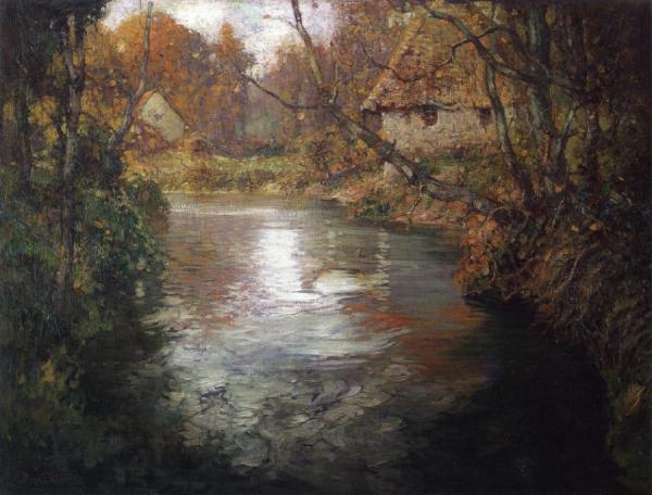 Normandy River Landscape by Georges Ames Aldrich