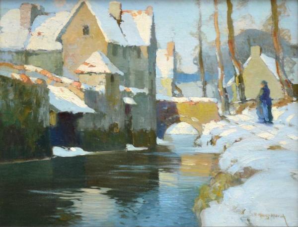 The Childhood Home Of Ames Aldrich by Georges Ames Aldrich