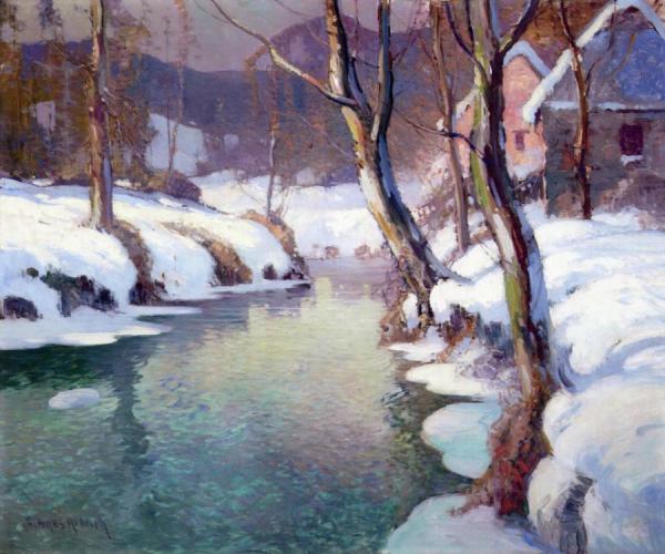 Winter River by Georges Ames Aldrich