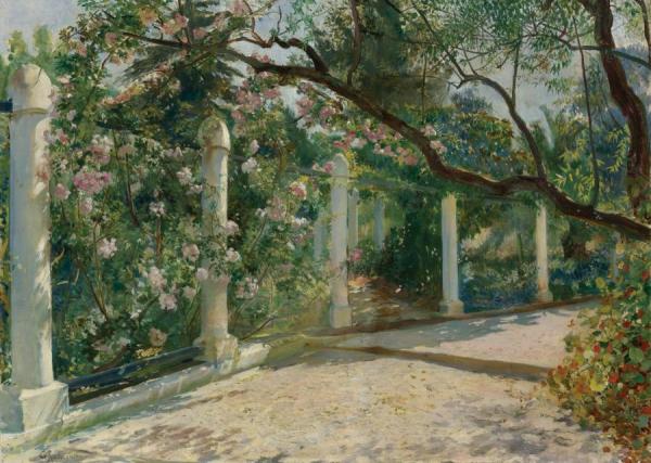 Almond Trees, Algiers by Georges Antoine Rochegrosse