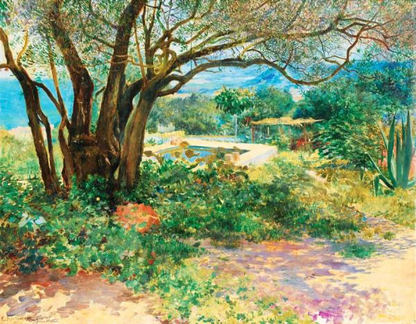 Georges Antoine Rochegrosse Old Olive Tree In Algeria
