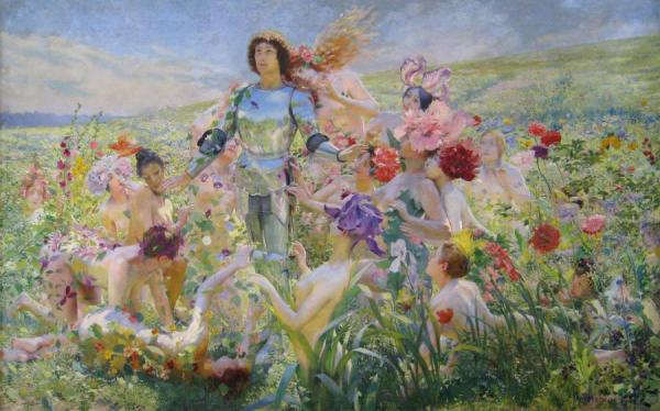 The Knight Of The Flowers by Georges Antoine Rochegrosse