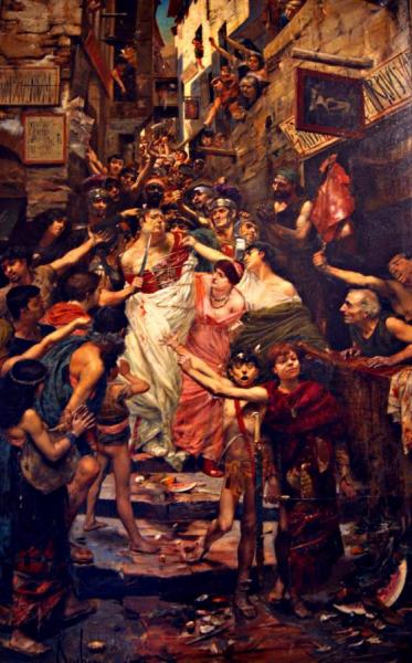 Vitellius Dragged Through The Streets By The People Of Rome by Georges Antoine Rochegrosse