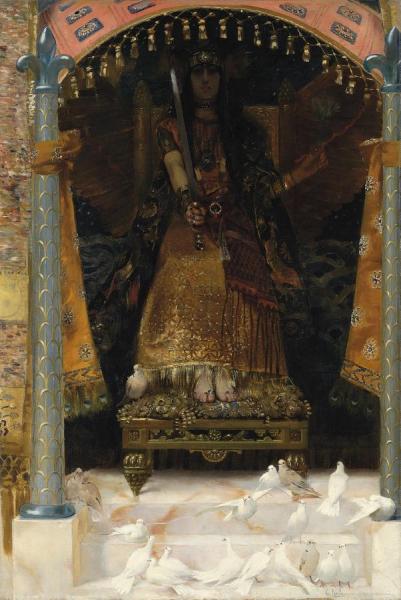 War And Peace by Georges Antoine Rochegrosse Oil Painting Reproductions