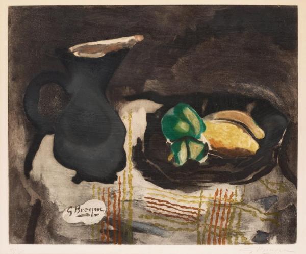 Black Pitcher And Lemons by Georges Braque Oil Painting Reproductions