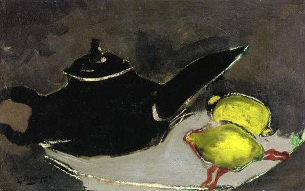 Black Teapot And Two Lemons by Georges Braque