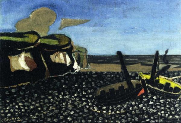 Blue Boats by Georges Braque Oil Painting Reproductions