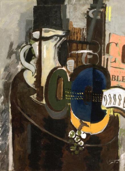 Blue Guitar by Georges Braque