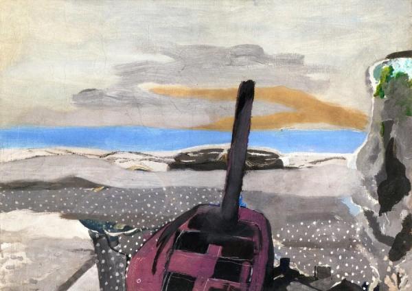 Boat And Cliff by Georges Braque