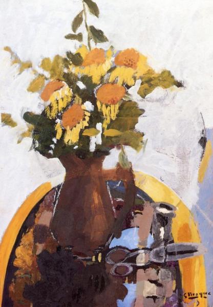 Bouquet With Scissors by Georges Braque