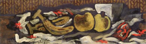 Fruit And Bowl by Georges Braque