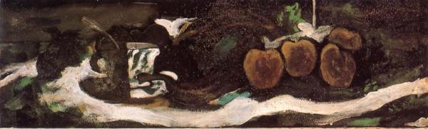 Glass And Fruit by Georges Braque