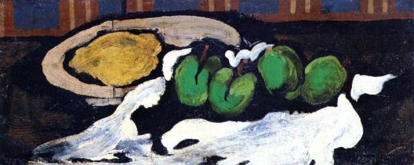 Green Plums And Lemon by Georges Braque Oil Painting Reproductions