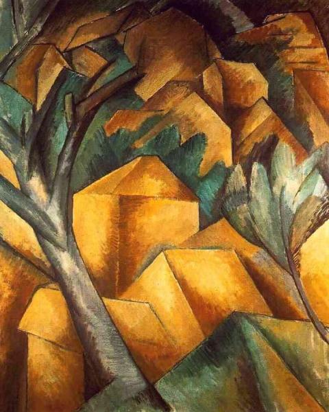 Houses At L'estaque by Georges Braque